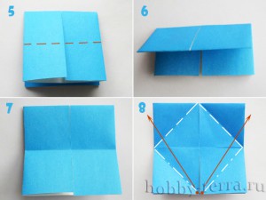 Оригами-бабочка-этапы-5-8